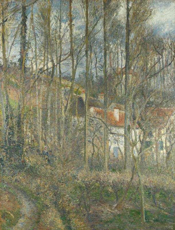 Camille Pissarro The Cote des Boeufs at L Hermitage oil painting image